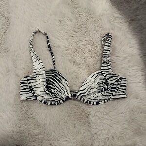 Miaou Zebra Bikini Top Medium